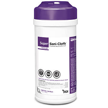 Super Sani-Cloth Large Size Alcohol Wipes | 160 Pack-PDI-Matakana Pharmacy