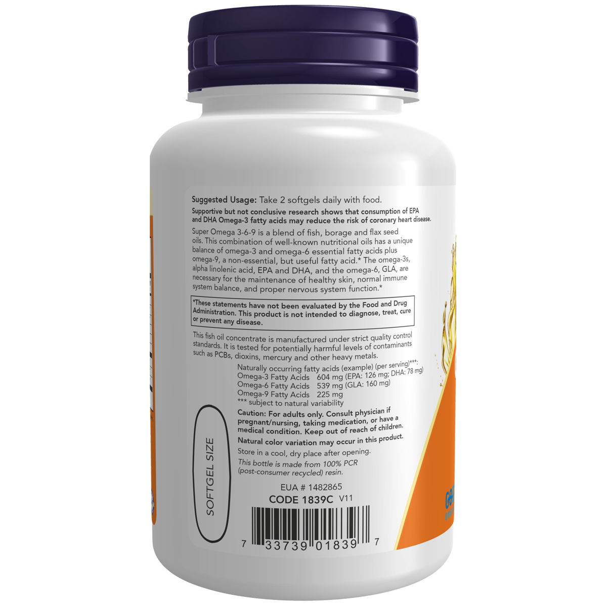 Super Omega 3-6-9 90 Softgels-NOW Supplements-Matakana Pharmacy