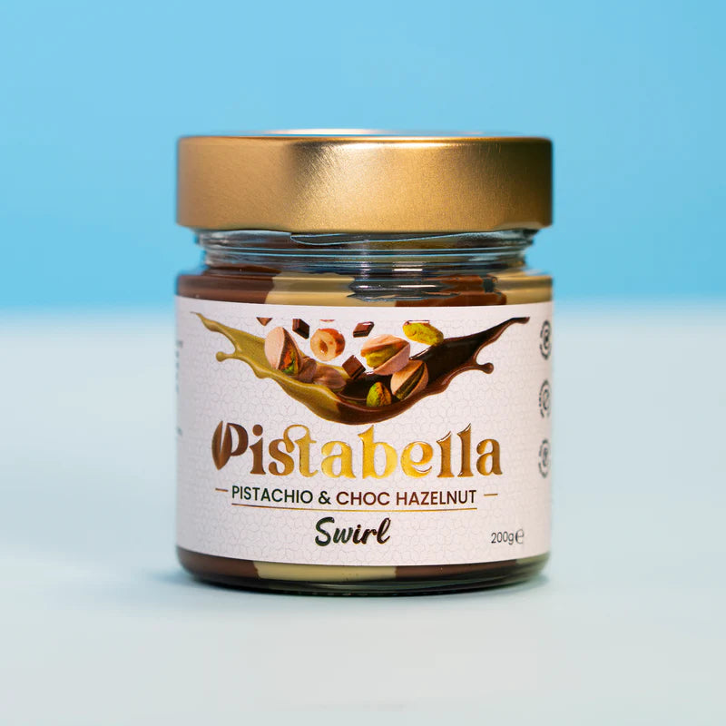 Premium Pistachio & Choco Hazelnut Swirl 200g-Pistabella-Matakana Pharmacy
