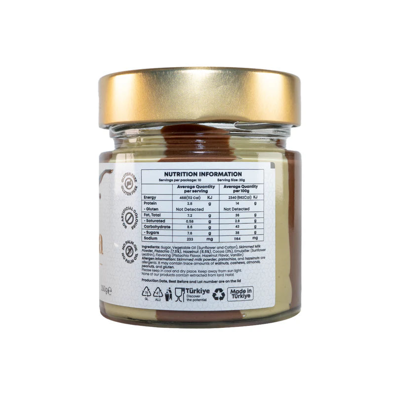 Premium Pistachio & Choco Hazelnut Swirl 200g-Pistabella-Matakana Pharmacy