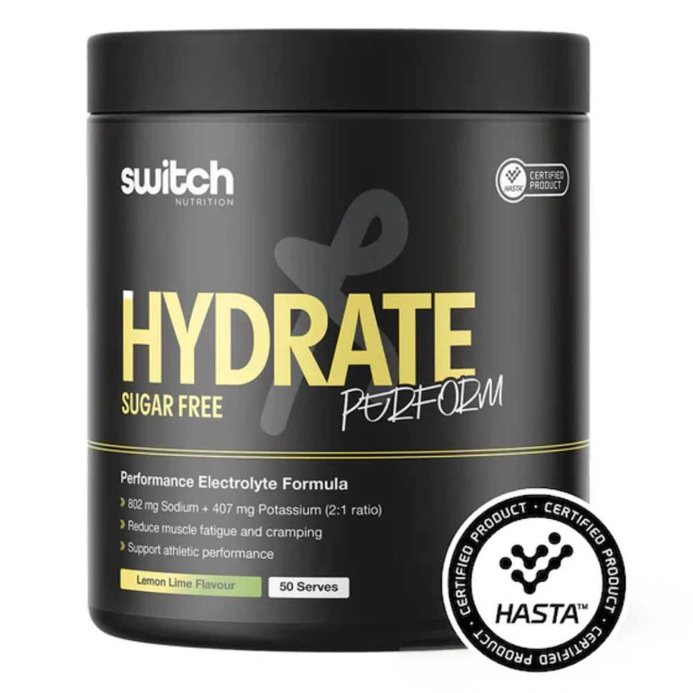 Switch Hydrate Perform 600g | Lemon Lime-Switch Nutrition-Matakana Pharmacy