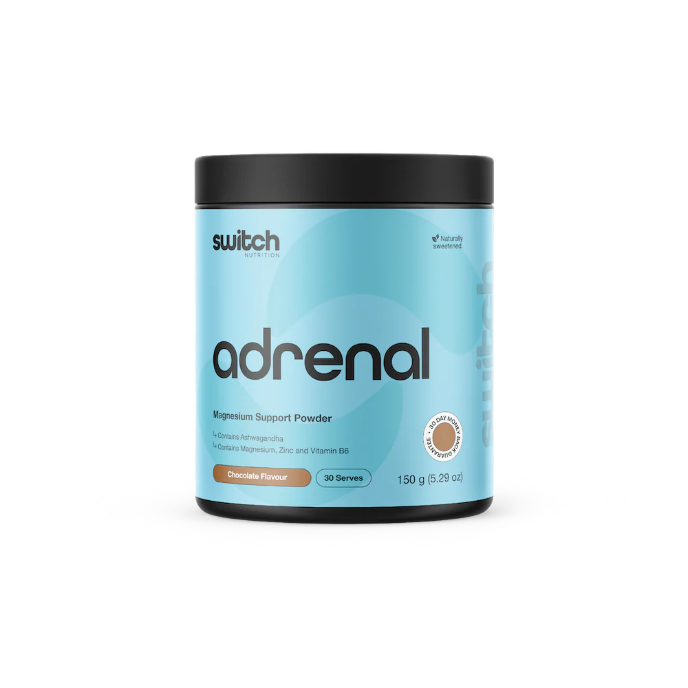 Switch Adrenal Magnesium 150g | Chocolate-Switch Nutrition-Matakana Pharmacy