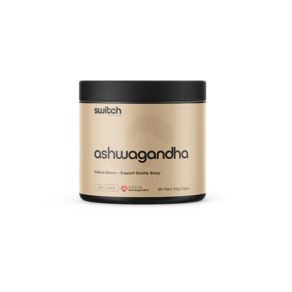 Switch Essentials Ashwagandha 60 Capsules-Switch Nutrition-Matakana Pharmacy