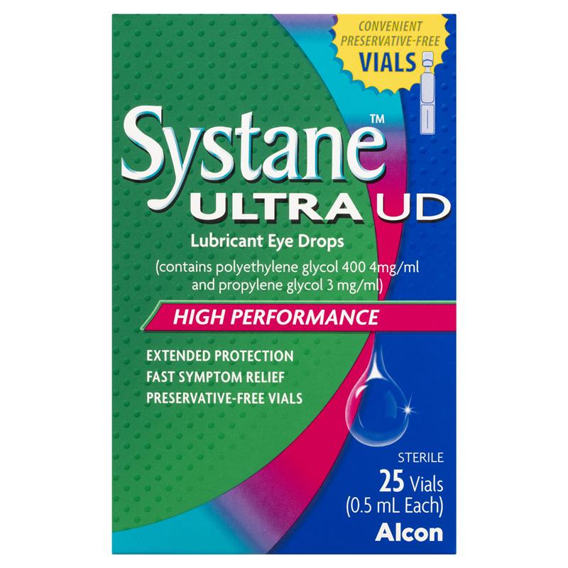 Systane Ultra Lubricant Eye Drops Preservative Free Unit Dose 24x0.4ml-Alcon-Matakana Pharmacy