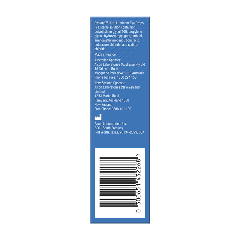 Systane Ultra Lubricant Eye Drops Preservative Free Unit Dose 24x0.4ml-Alcon-Matakana Pharmacy
