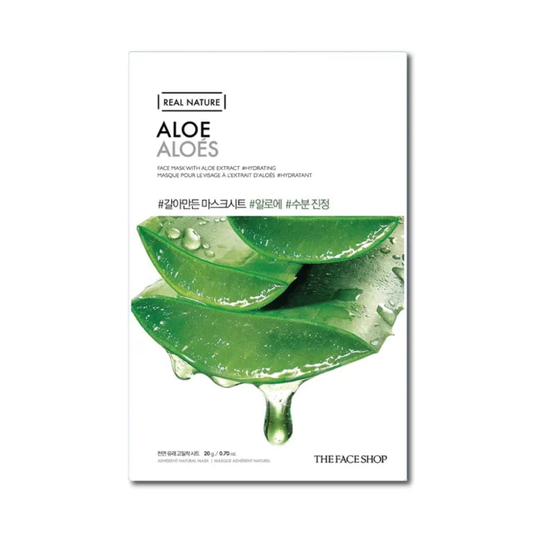 Real Nature Face Mask with Aloe Extract-THE FACE SHOP-Matakana Pharmacy