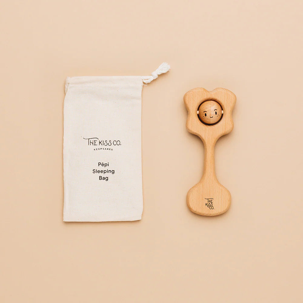 Pepi Kiss All Natural Teething Rattle-The Kiss Co-Matakana Pharmacy