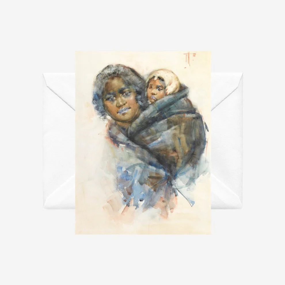Frances Hodgkins - Card - Maori Woman and Child-Te Papa Store-Matakana Pharmacy