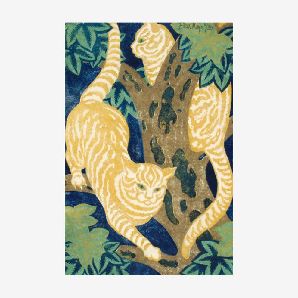 Eileen Mayo - Print - Cats in the trees A3-Te Papa Store-Matakana Pharmacy