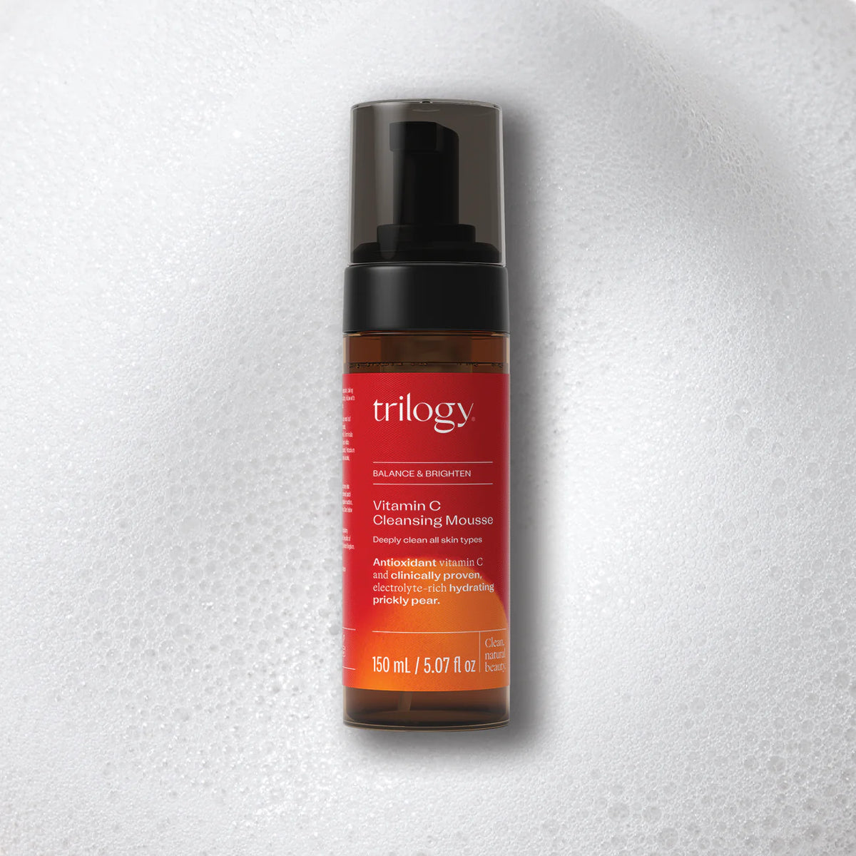 TRILOGY Vitamin C Cleansing Mousse 150ml NEW-Matakana Pharmacy