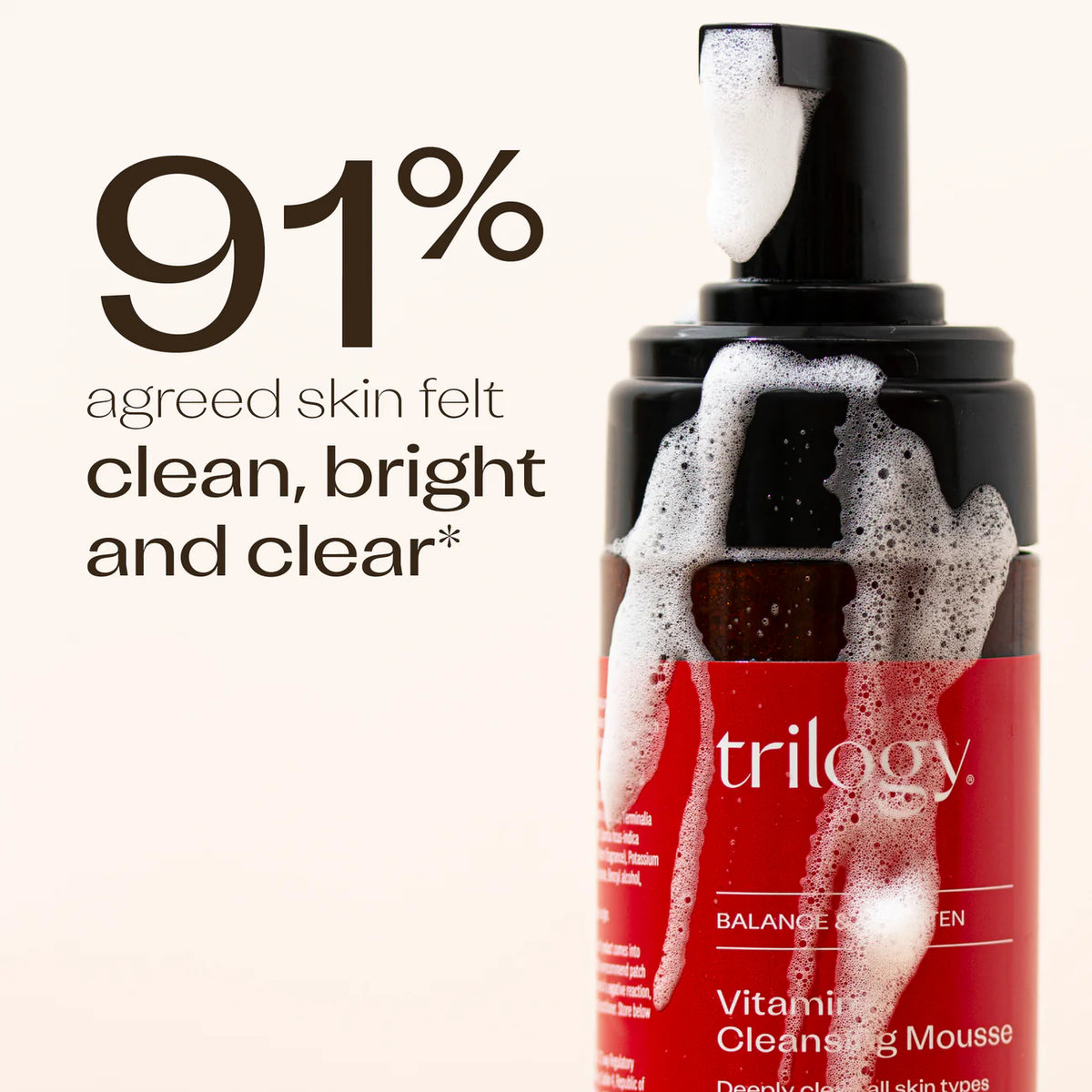 TRILOGY Vitamin C Cleansing Mousse 150ml NEW-Matakana Pharmacy
