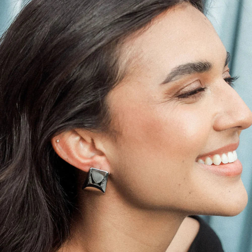 Earrings - Tabular Silver-Queen Of The Foxes-Matakana Pharmacy