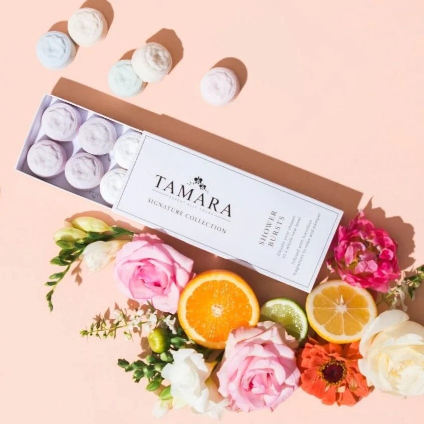Box of 5 Signature Collection | Artisan Crafted Shower Bombs-Essentially Tamara-Matakana Pharmacy