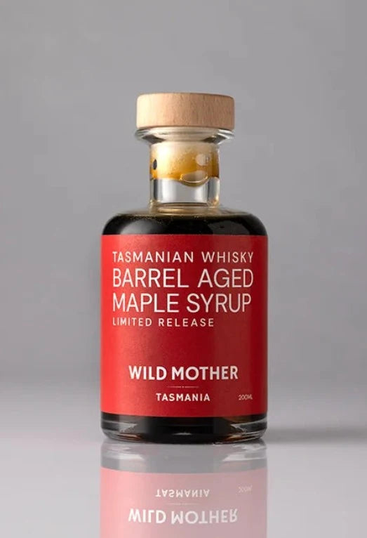 Tasmanian Whiskey Cask Aged Maple Syrup-Wild Mother Tasmania-Matakana Pharmacy