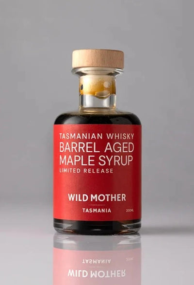 Tasmanian Whiskey Cask Aged Maple Syrup-Wild Mother Tasmania-Matakana Pharmacy