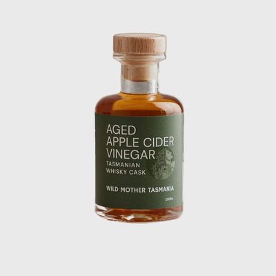 Tasmanian Whiskey Cask Apple Cider Vinegar 200ml-Wild Mother Tasmania-Matakana Pharmacy