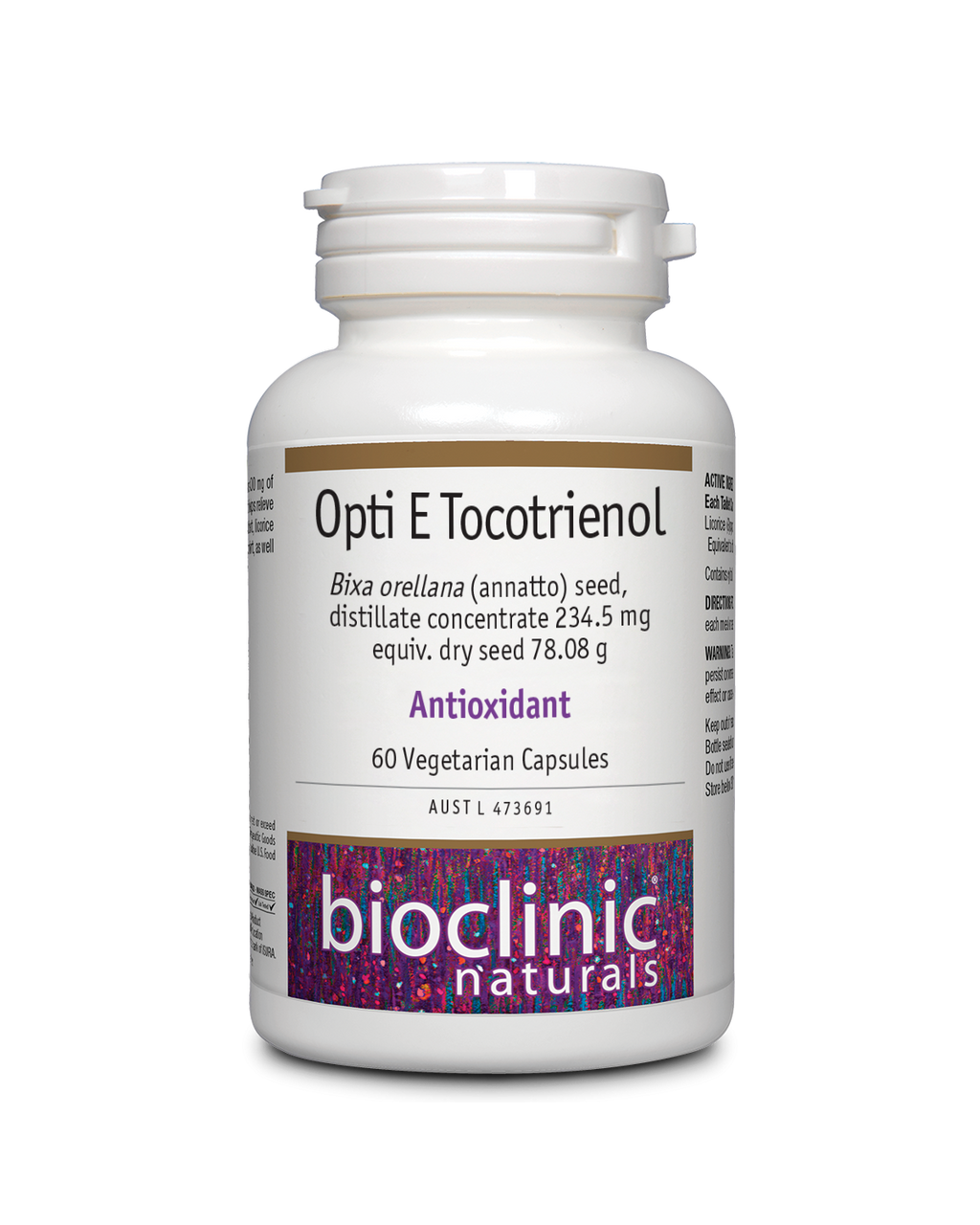 Opti E Tocotrienol 60 Caps-BioClinic Naturals-Matakana Pharmacy