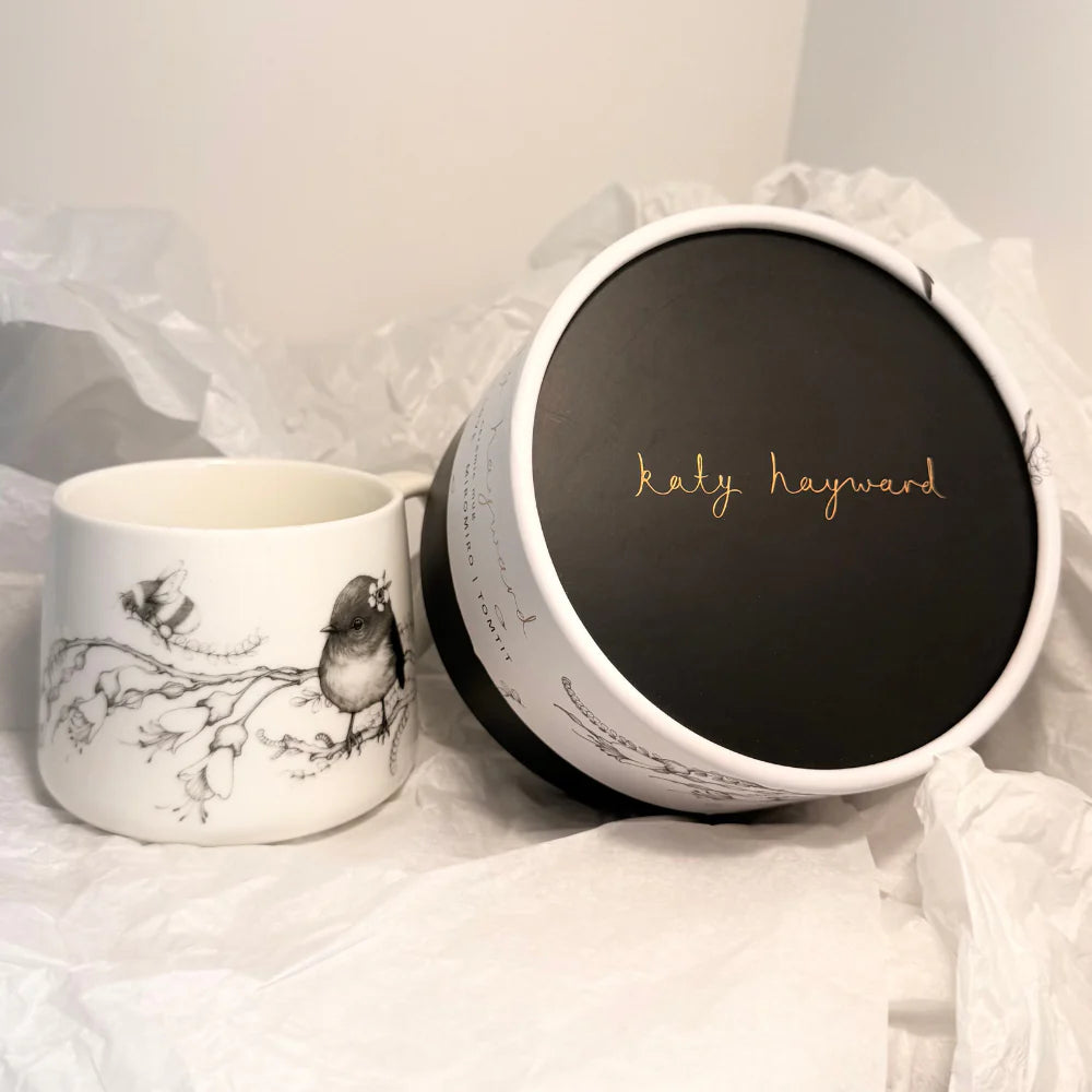 Cup - So This is Love Miromiro / Tomtit & Kowhai-Katy Hayward-Matakana Pharmacy