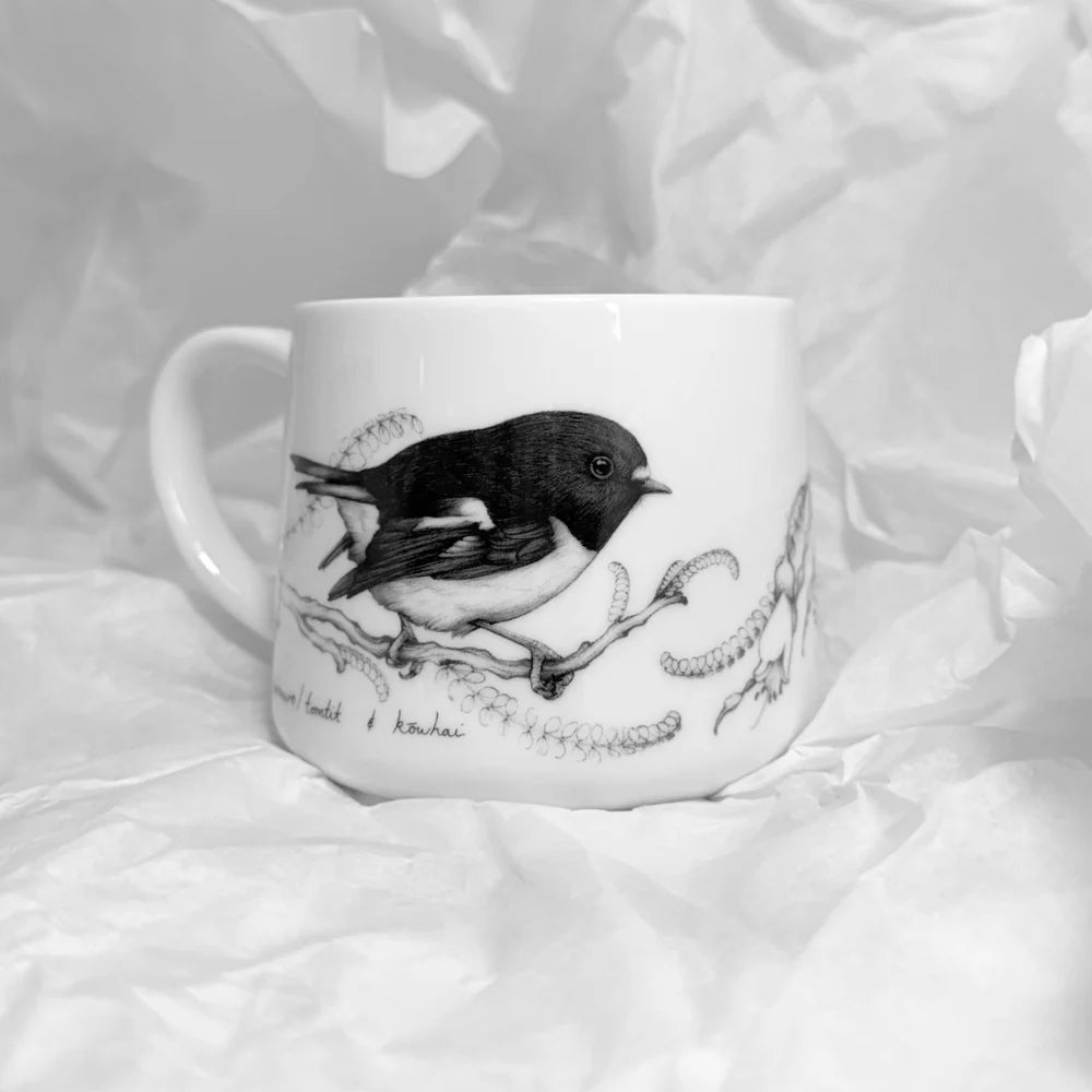 Cup - So This is Love Miromiro / Tomtit & Kowhai-Katy Hayward-Matakana Pharmacy