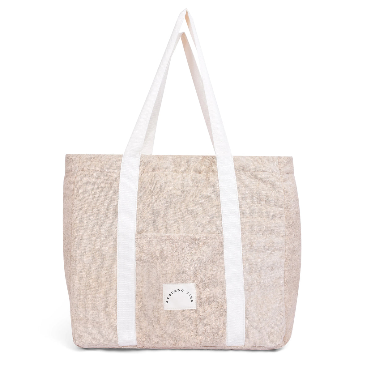 Terry Towelling Oversized Beach & Travel Tote-Avocado Zinc-Matakana Pharmacy