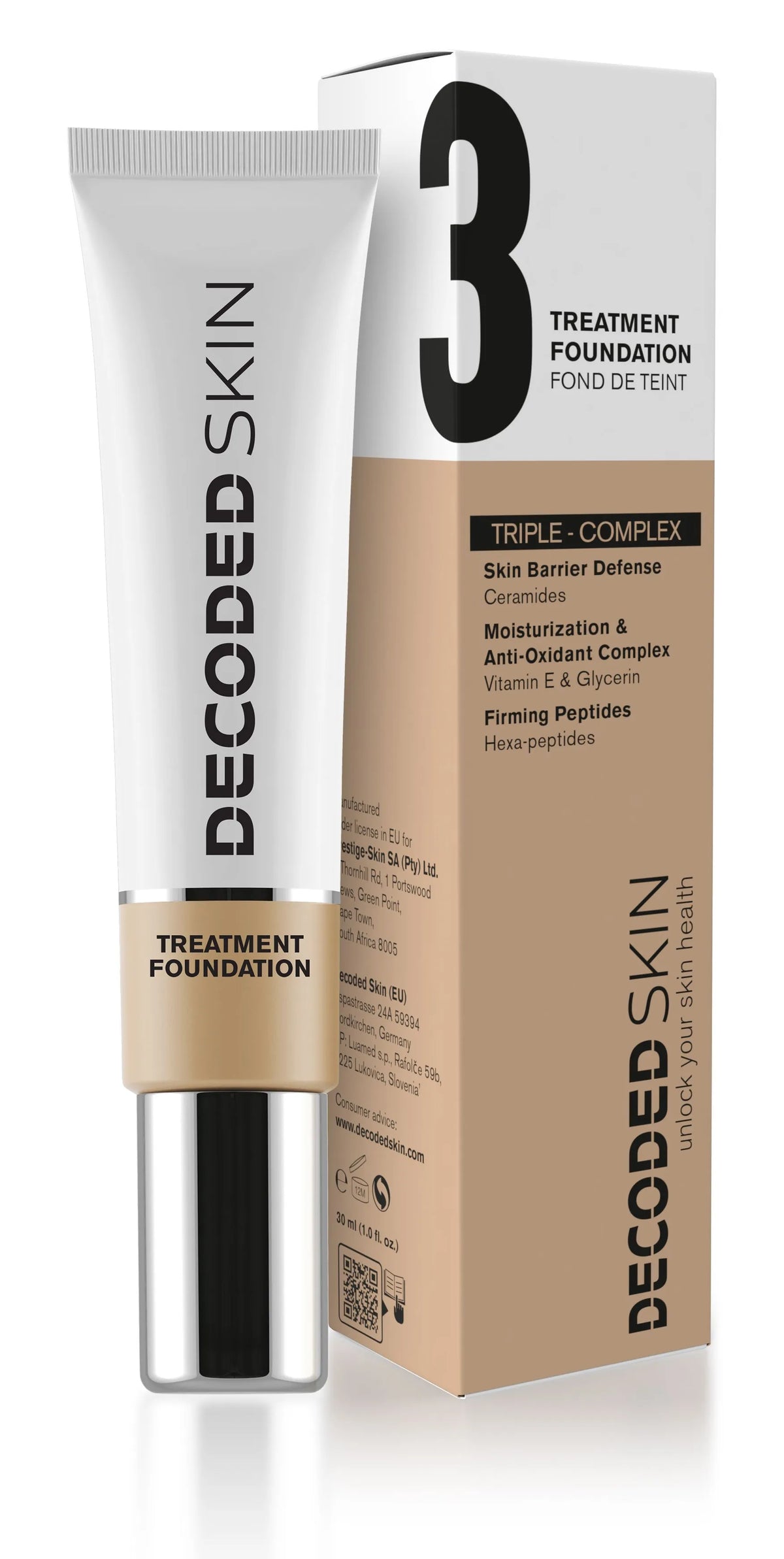 Treatment Foundation Triple Complex #3 30ml-Decoded Skin-Matakana Pharmacy