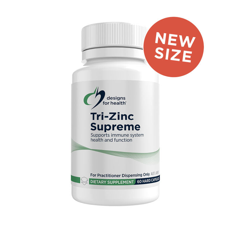 Tri Zinc Supreme 60 Capsules | Designs For Health-Designs For Health-Matakana Pharmacy