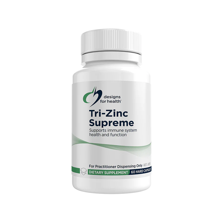 Tri Zinc Supreme 60 Capsules | Designs For Health-Designs For Health-Matakana Pharmacy