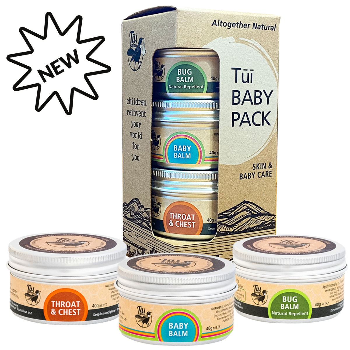 Tui Baby Pack 3x40g-Tui Balms-Matakana Pharmacy