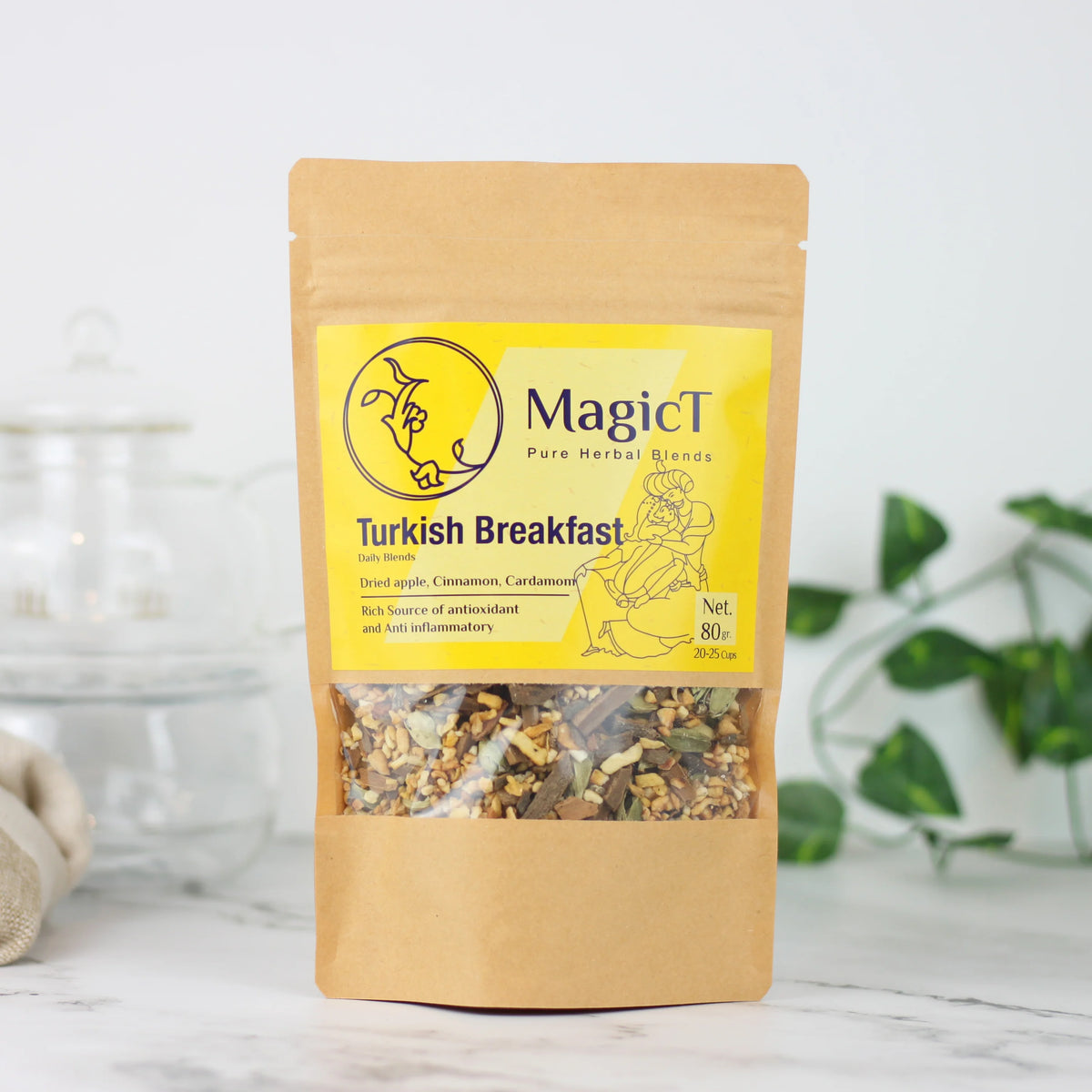 MagicT Turkish Breakfast Tea Pouch 80g-Magic T-Matakana Pharmacy