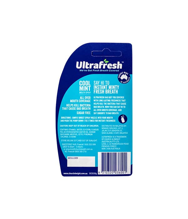 ULTRAFRESH Fresh Breathspray Cool 12ml-Matakana Pharmacy