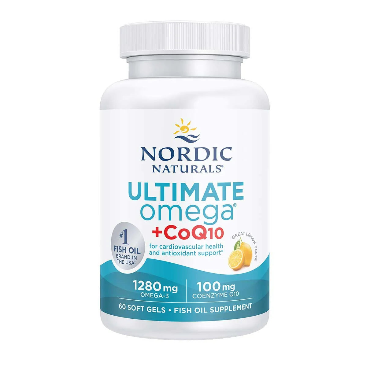 Ultimate Omega + CoQ10 Unflavoured 60 Capsules | Nordic Naturals-Nordic Naturals-Matakana Pharmacy