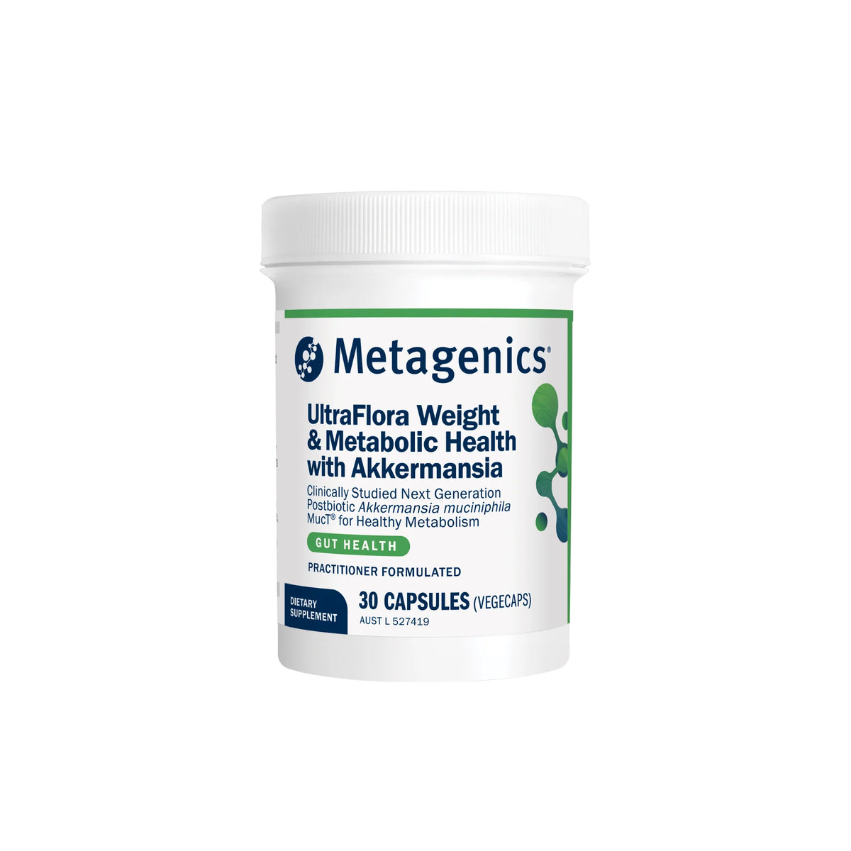 Ultra Flora Weight & Metabolic Health with Akkermansia 30 Capsules | Metagenics-Metagenics-Matakana Pharmacy