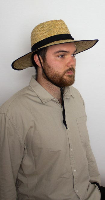 male model wearing Unisex Hat Mai Tai Natural 