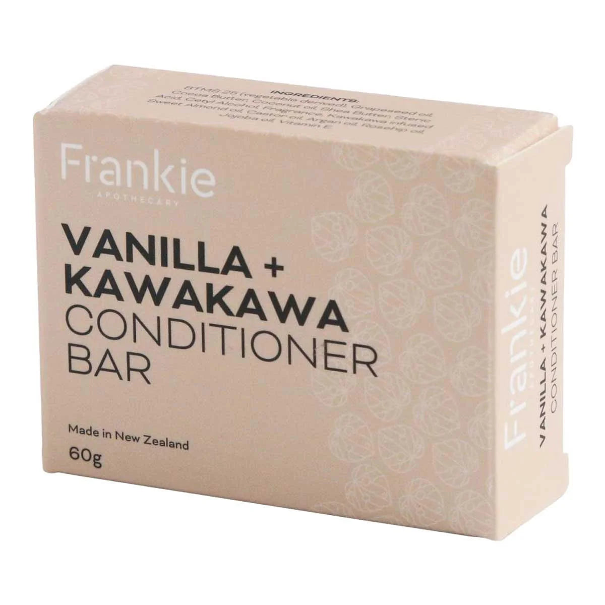 Vanilla + Kawakawa Conditioner Bar 60g | Frankie Apothecary-Frankie Apothecary-Matakana Pharmacy