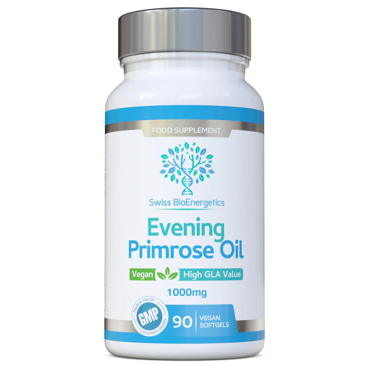 Evening Primrose Oil 1000mg 90 Soft Gel Caps-Swiss Bioenergetics-Matakana Pharmacy