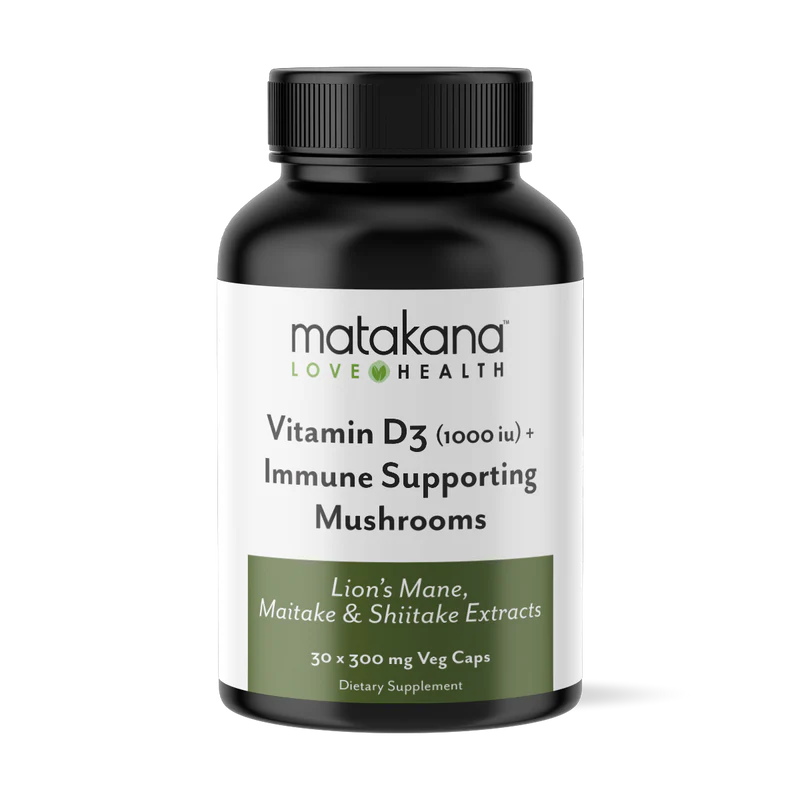 Image of Vitamin D3 & Immune Mushrooms 30 Caps