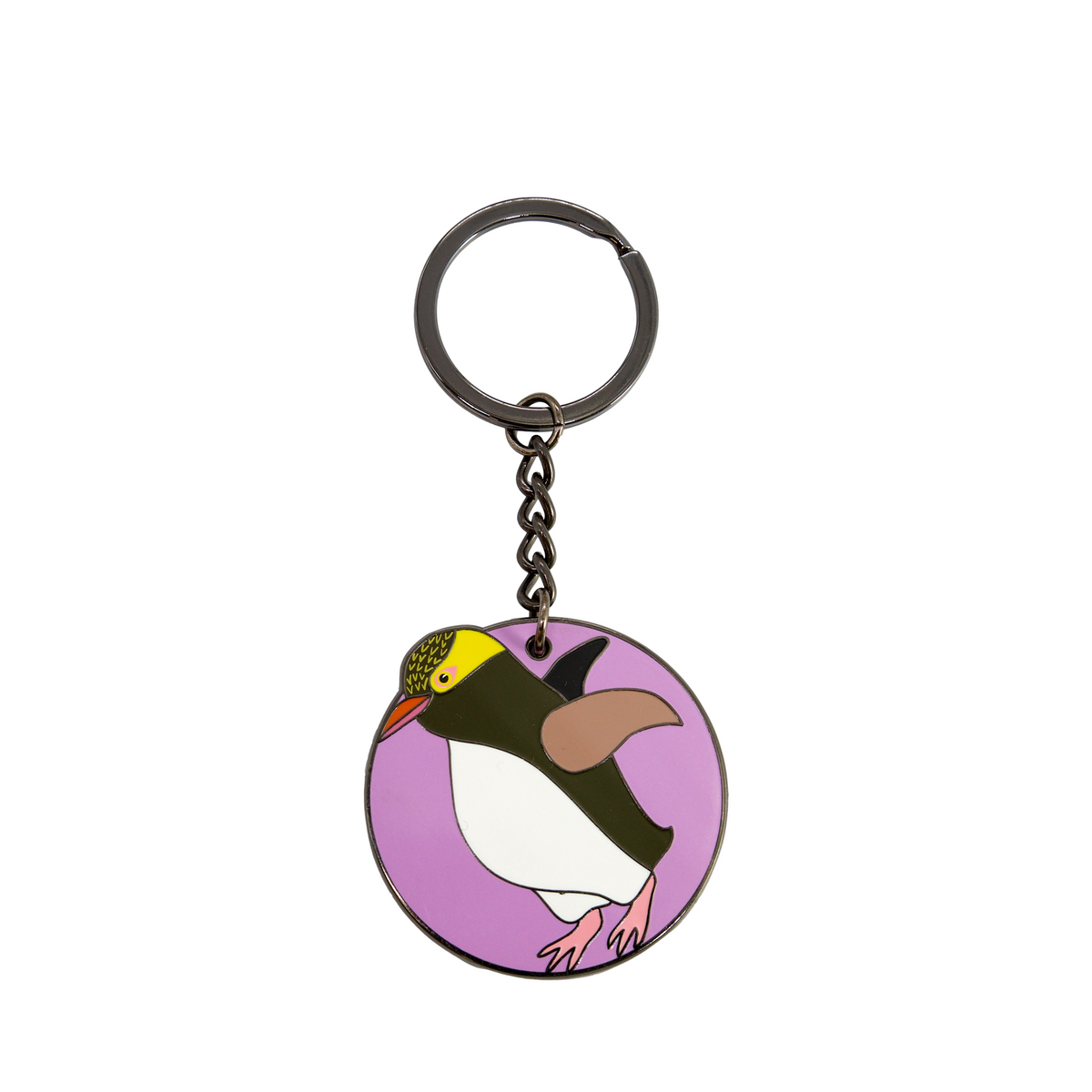 Enamel Key Ring Hoiho-Matakana Pharmacy