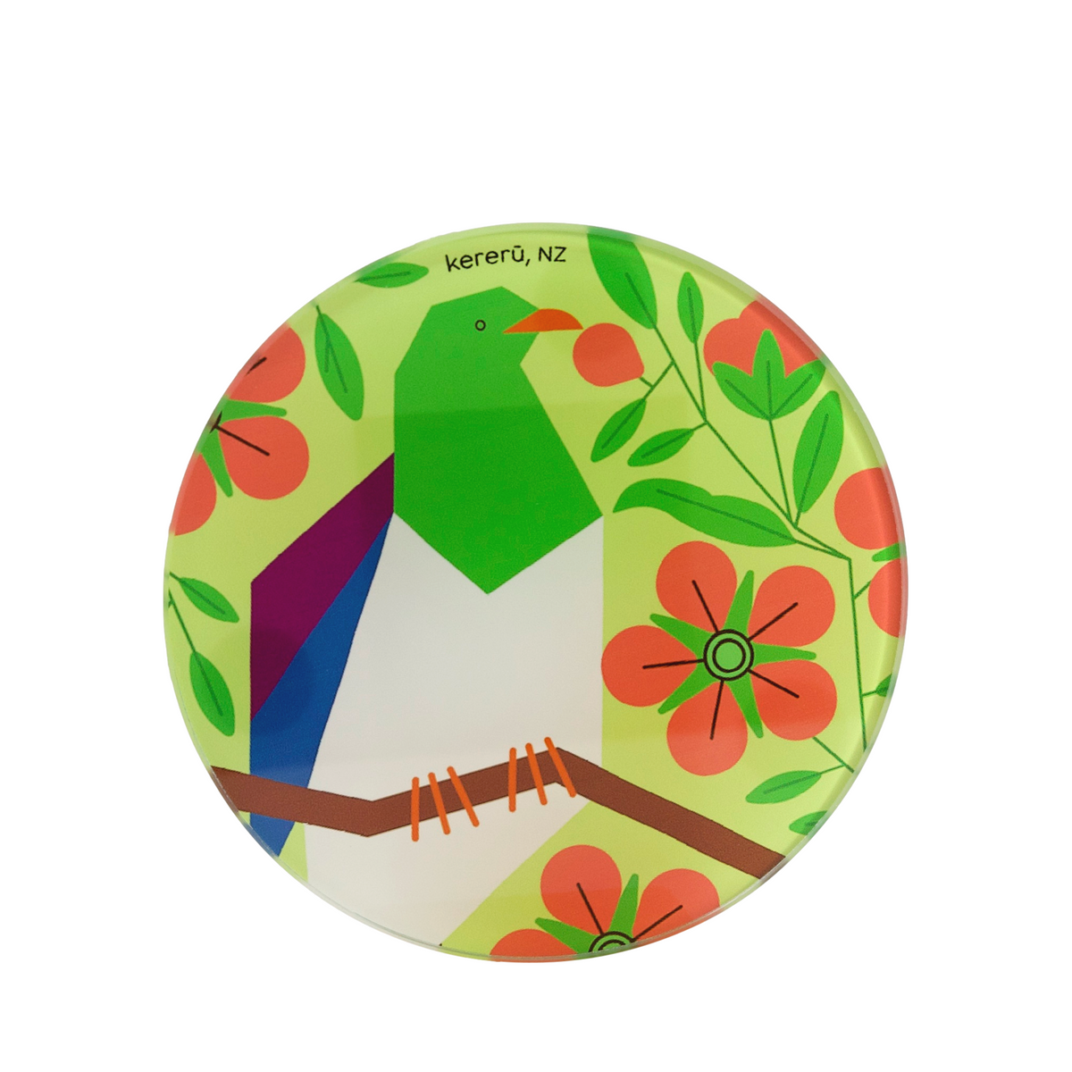 Glass Coasters NZ Birds-Matakana Pharmacy