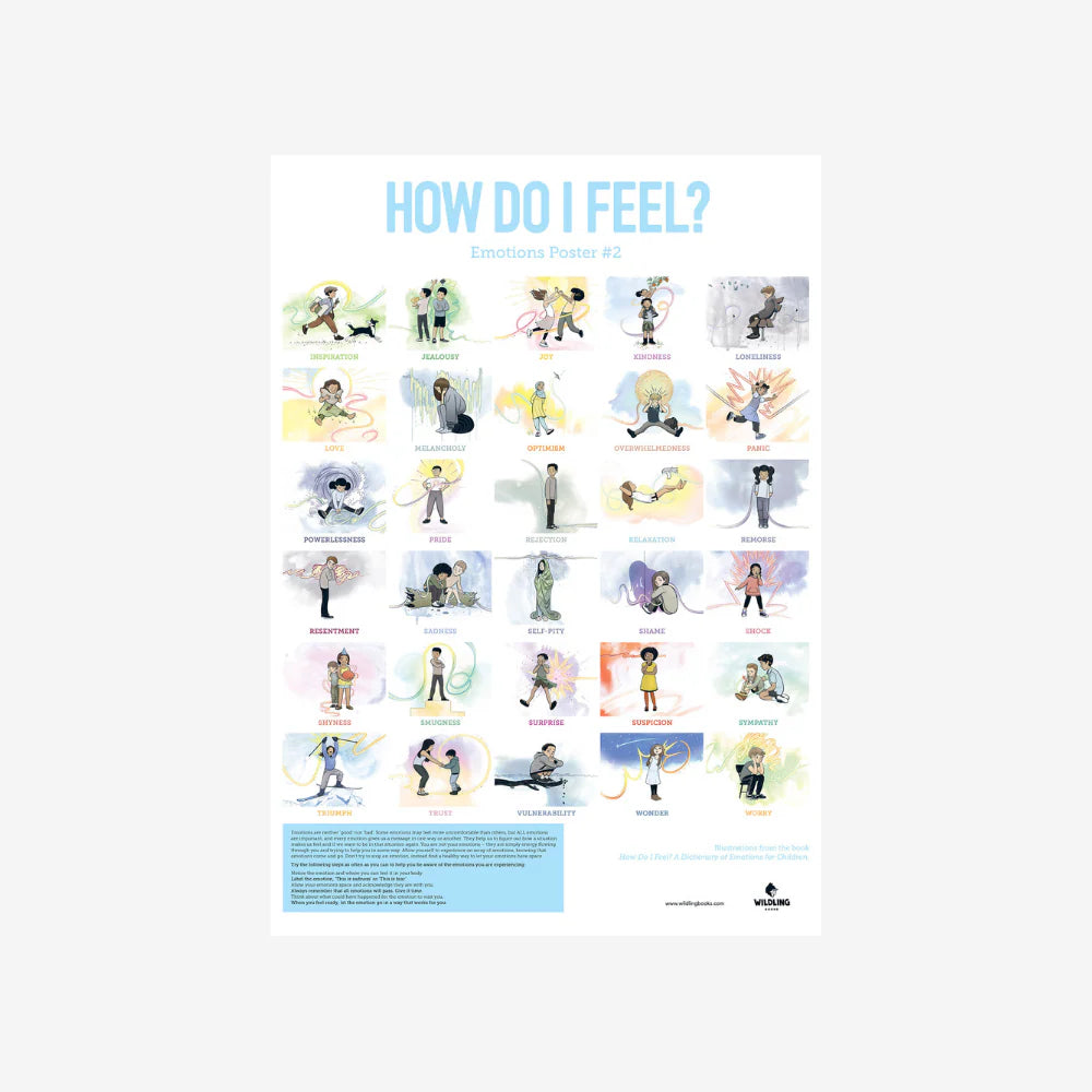 How Do I Feel Poster Set-By Wildling Books-Matakana Pharmacy