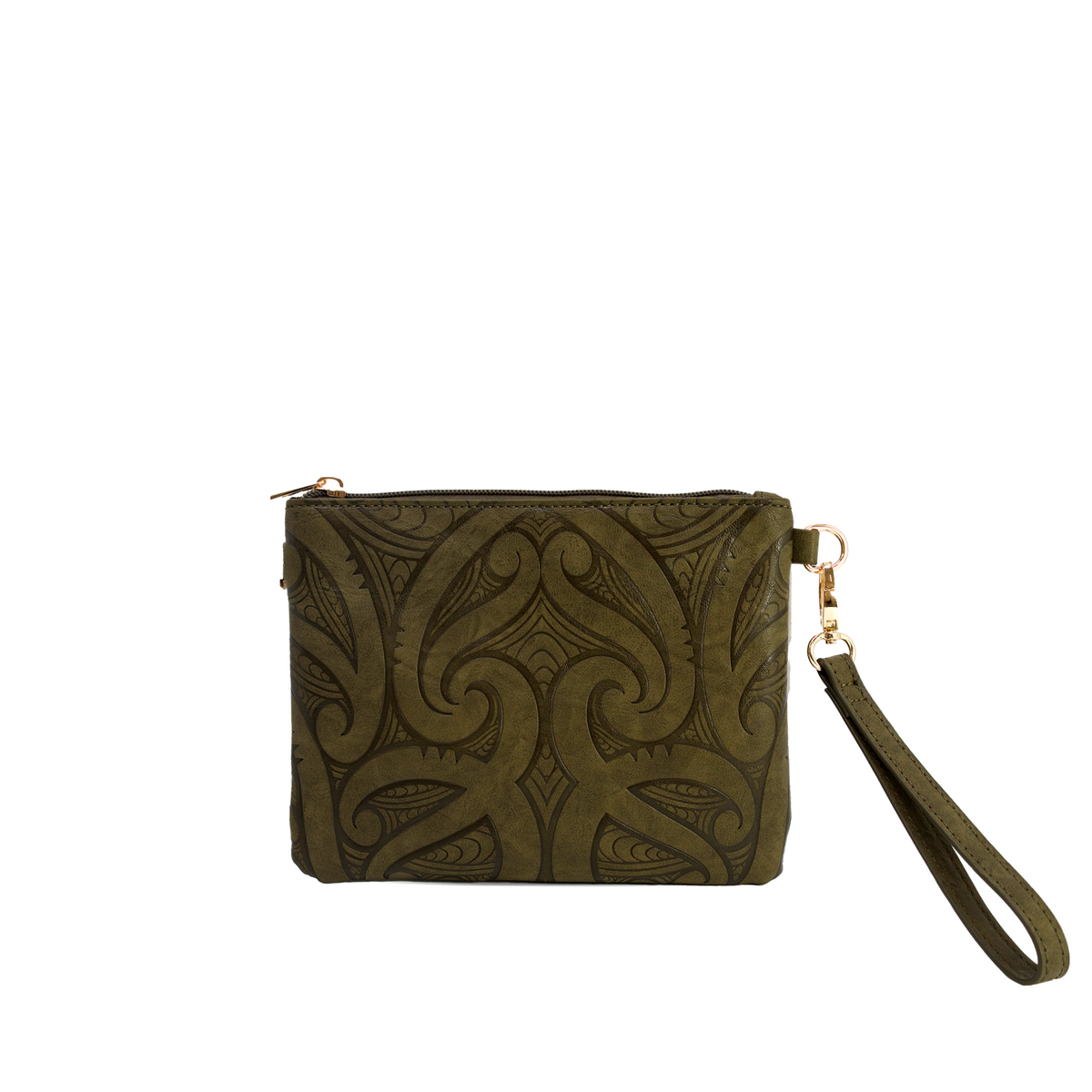 Miriama Grace-Smith Viaduct Bag 19.5x15.5cm Olive