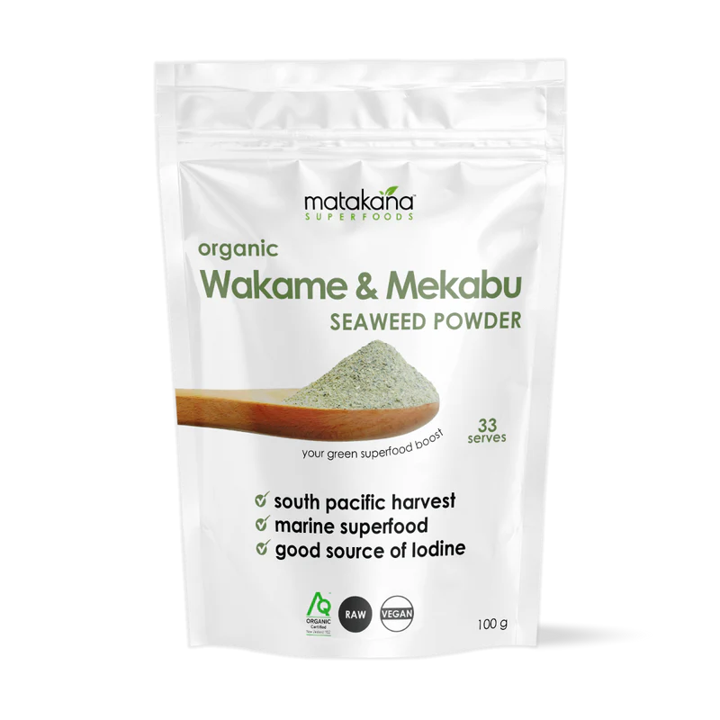 Image of Wakame & Mekabu Seaweed Organic Powder 100g
