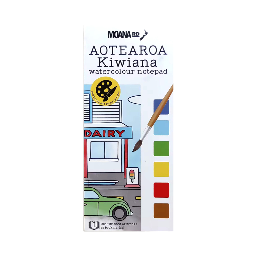 Watercolour Notepad Kiwiana-Moana Road NZ-Matakana Pharmacy