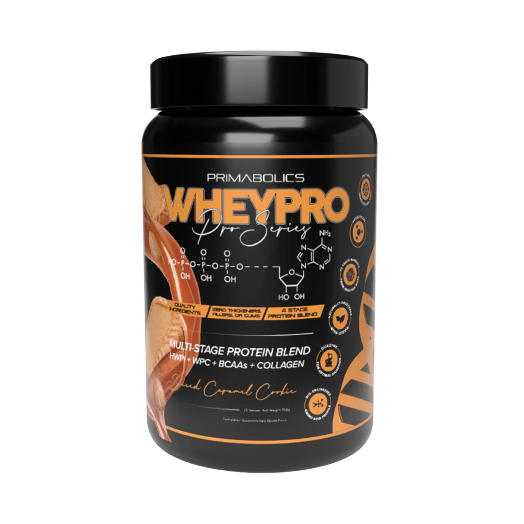 Whey Pro Spiced Caramel Cookie 750g-Primabolics-Matakana Pharmacy