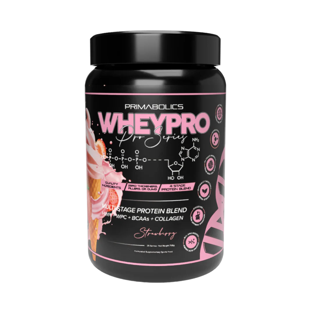 Whey Pro Strawberry Soft Serve 750g-Primabolics-Matakana Pharmacy