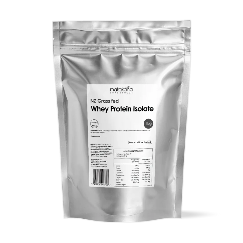 Whey Protein Isolate Powder NZ 1kg-Matakana Superfoods-Matakana Pharmacy