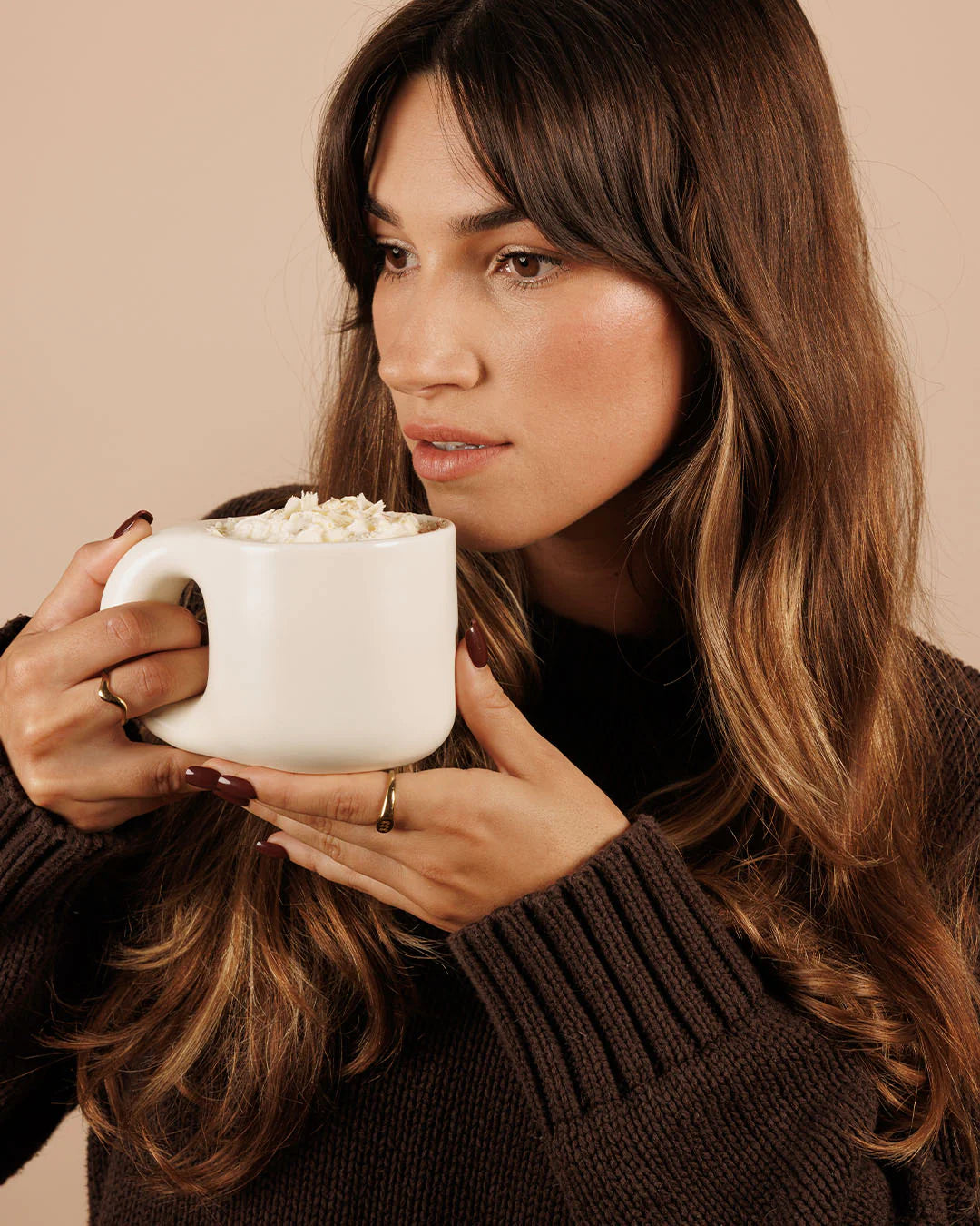 Collagen White Hot Chocolate Salted Caramel 200g-Nutra Organics-Matakana Pharmacy