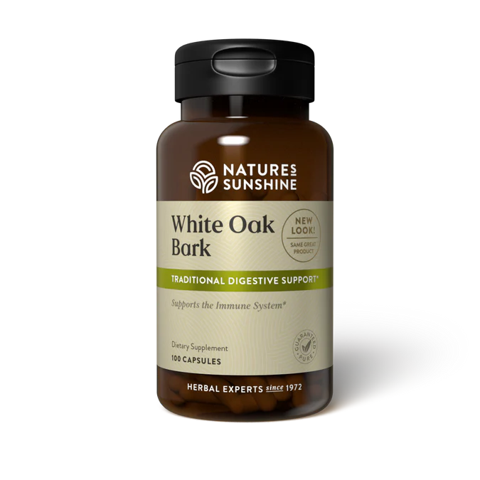 White Oak Bark 100 Capsules-Matakana Pharmacy