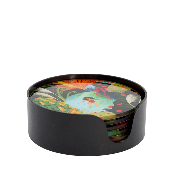Glass Coasters Wahine In Water-Matakana Pharmacy