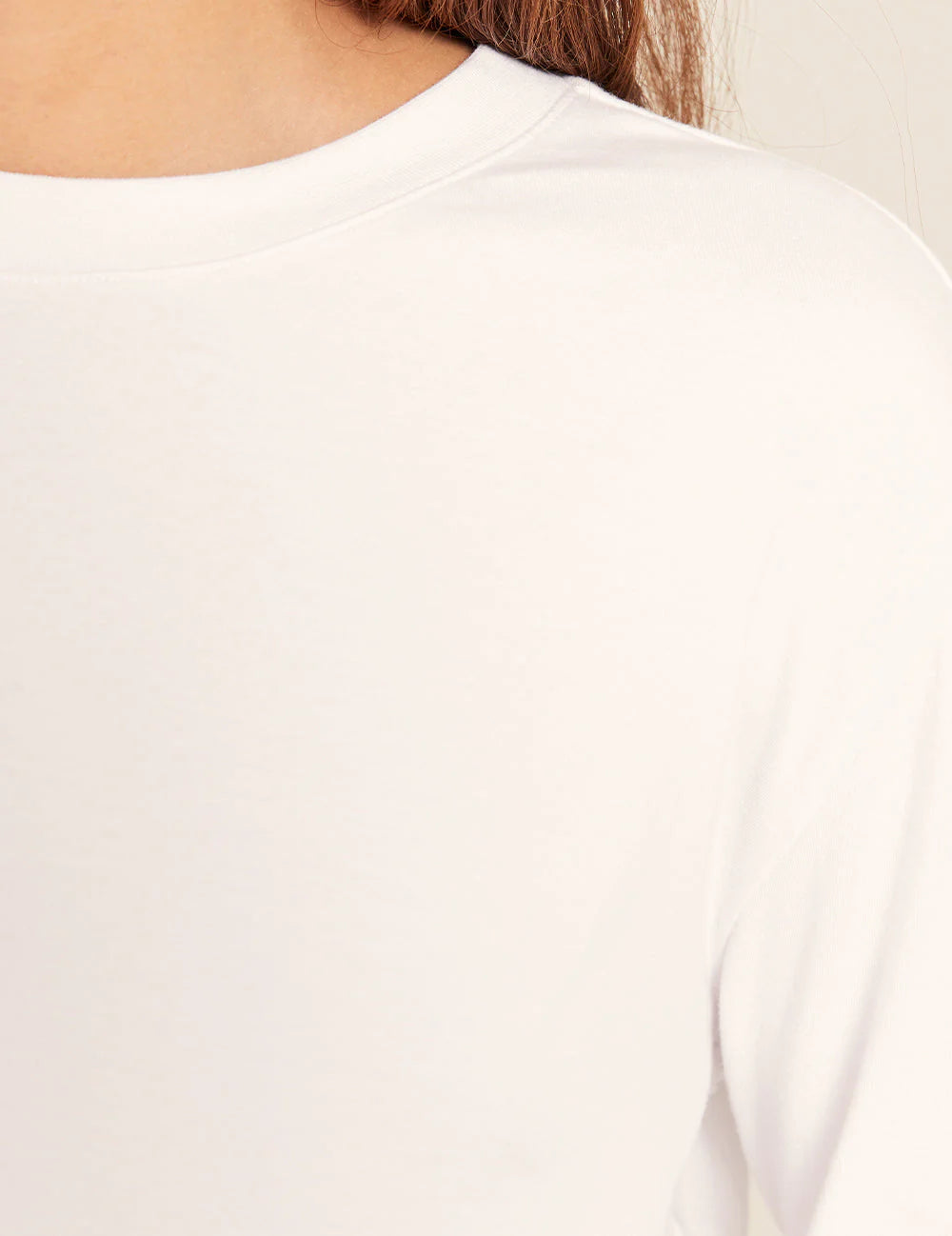 Boody Womens Long Sleeve Round Neck T-Shirt White M-Matakana Pharmacy