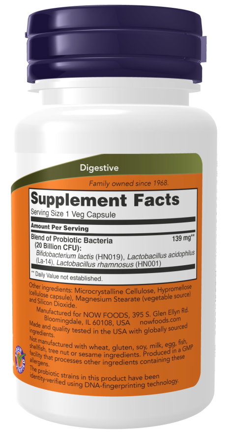 Image of supplement facts on rear of bottle